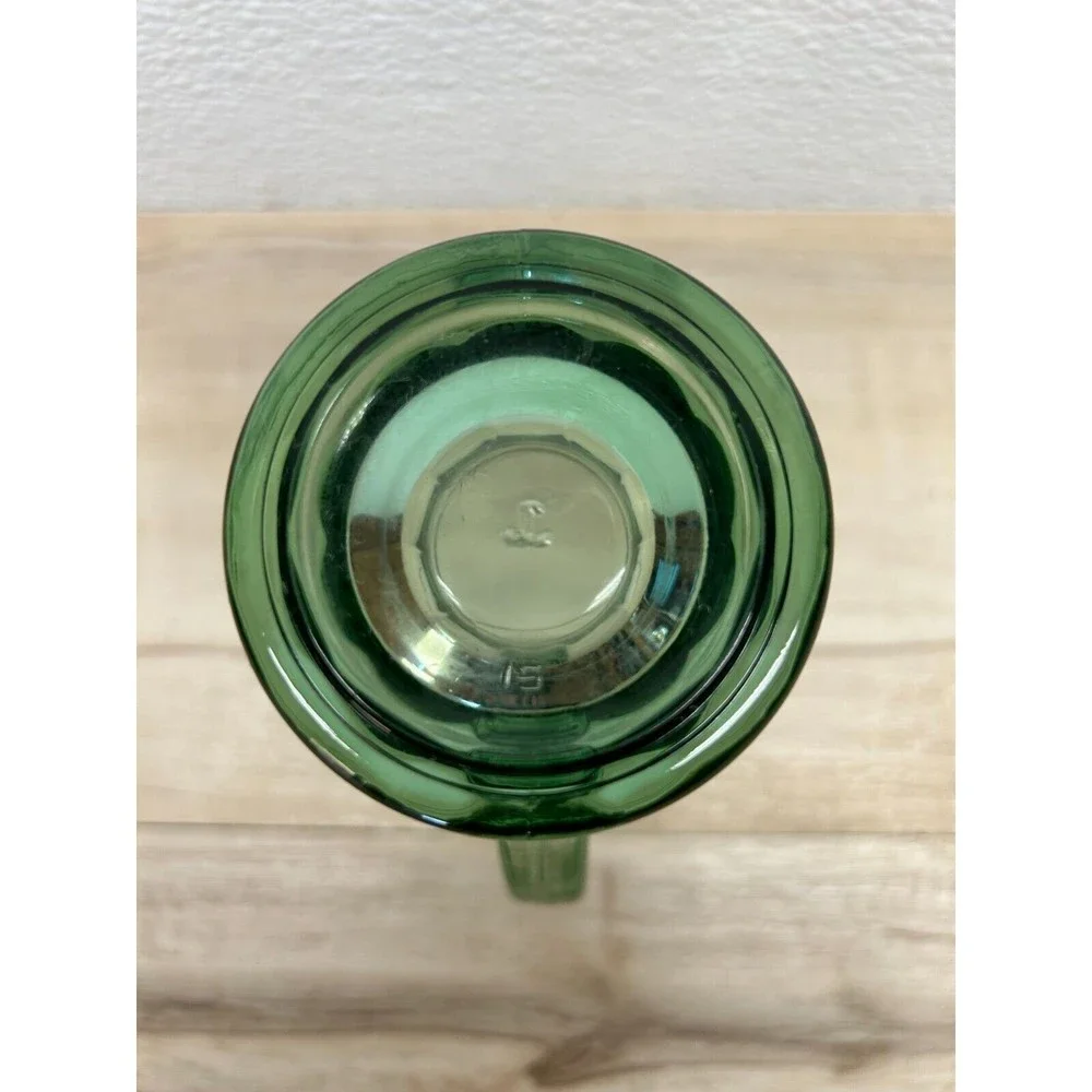 Vintage Libbey Glass Company Coca Cola Clear Green Drinking Mug With Handle